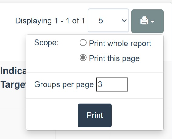 Data result print to PDF file or paper